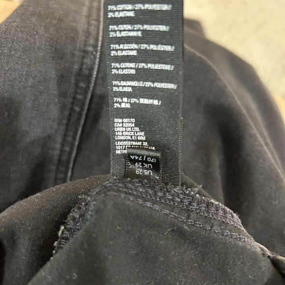 Free People We the Free Isla Slim Straight Jeans Black Size 29 Bootcut Pull On - Picture 11 of 11